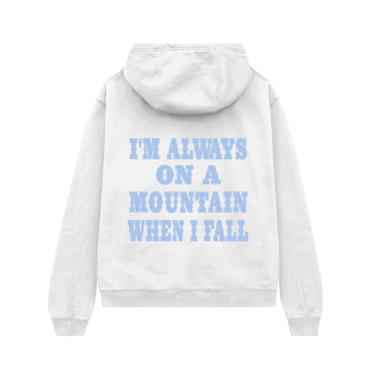 MOUNTAIN HOODIE CROPPED (WHITE)